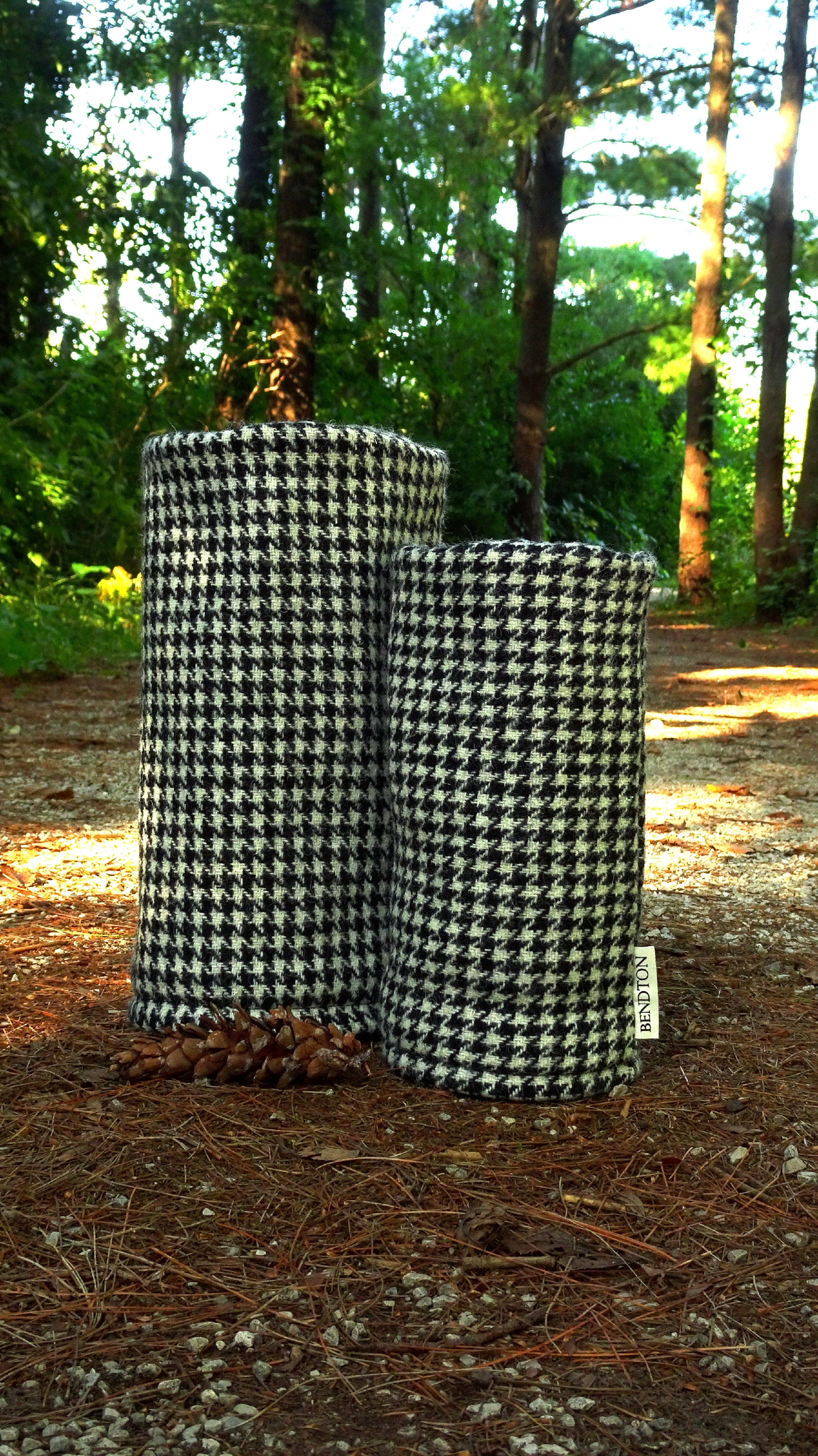Noir Houndstooth